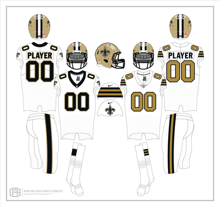 AWAY UNIFORM tweak : r/Saints