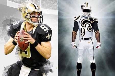 Saints New Uniform Concept Design from Reddit Looks Amazing