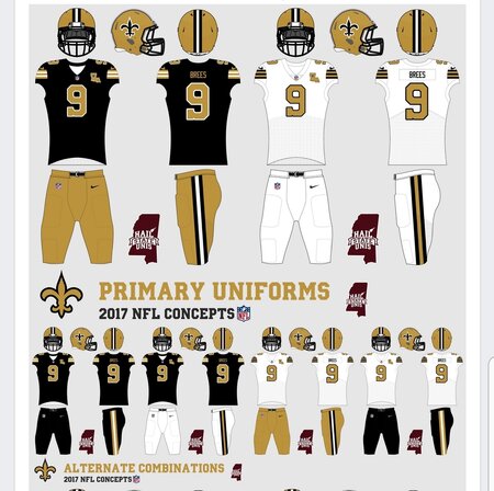 NFL City Edition Uniforms - New Orleans Saints ⚜️ For the Saints, I wanted  to pay homage to the city's French roots. For the jerseys, the…