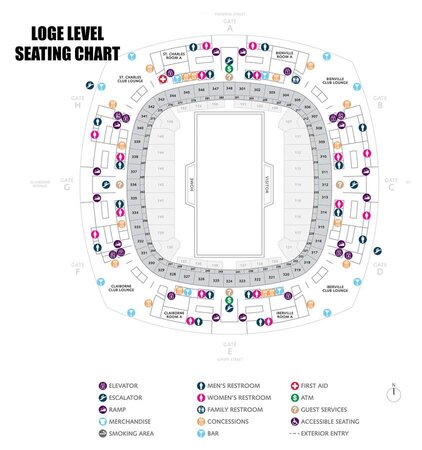 New Orleans Saints Seating Chart 