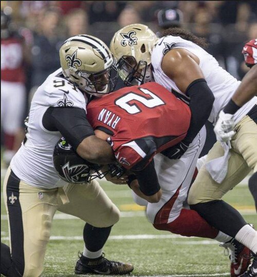 Saints Cam Jordan Sacks Vs The Falclowns New Orleans Saints 