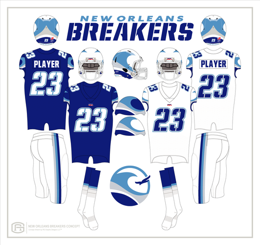 USFL New Orleans Breakers Uniform Reveal: First look at jerseys, helmets