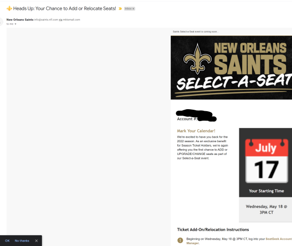 saints tickets seatgeek