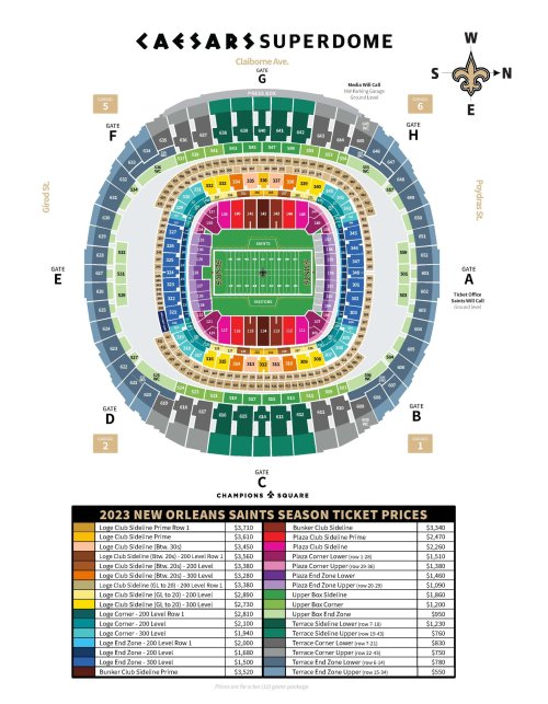 What Is the Pricing for 2023 Saints Season Tickets? | New Orleans ...