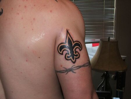 Amazoncom  NFL New Orleans Saints Face Tattoos Team Colors One Size   Sports  Outdoors