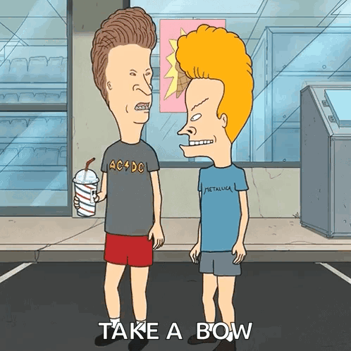 Beavis and Butthead #1 Take a bow.gif