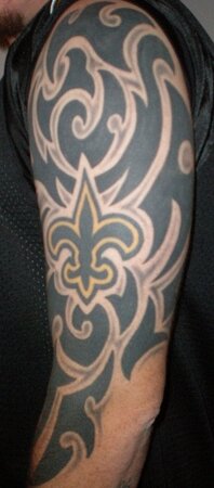 saints symbol tattoos