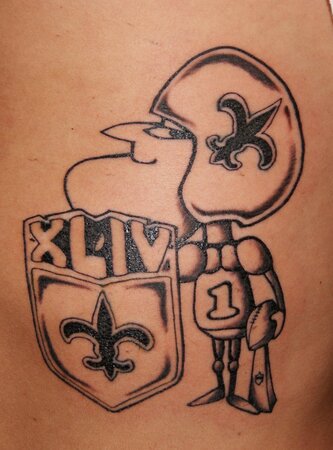 New Saints Tattoos  New Orleans Saints  SaintsReportcom
