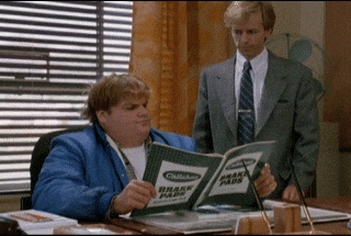 Image result for reading tommy boy gif
