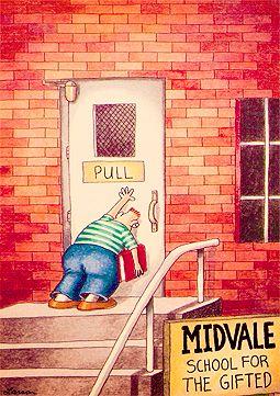 Image result for far side school for the gifted